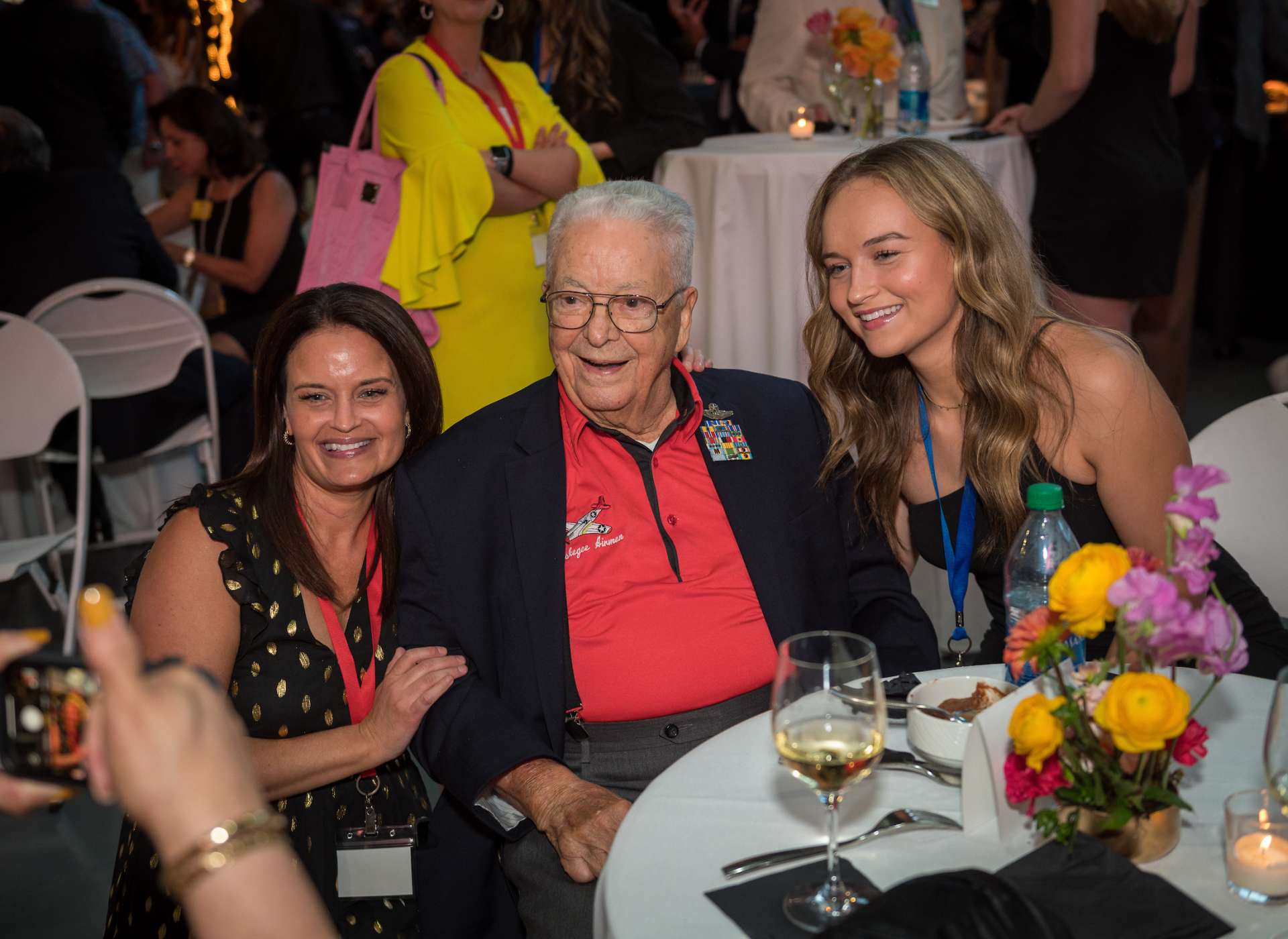 Lieutenant Colonel George E. Hardy and guests at the patron reception. 