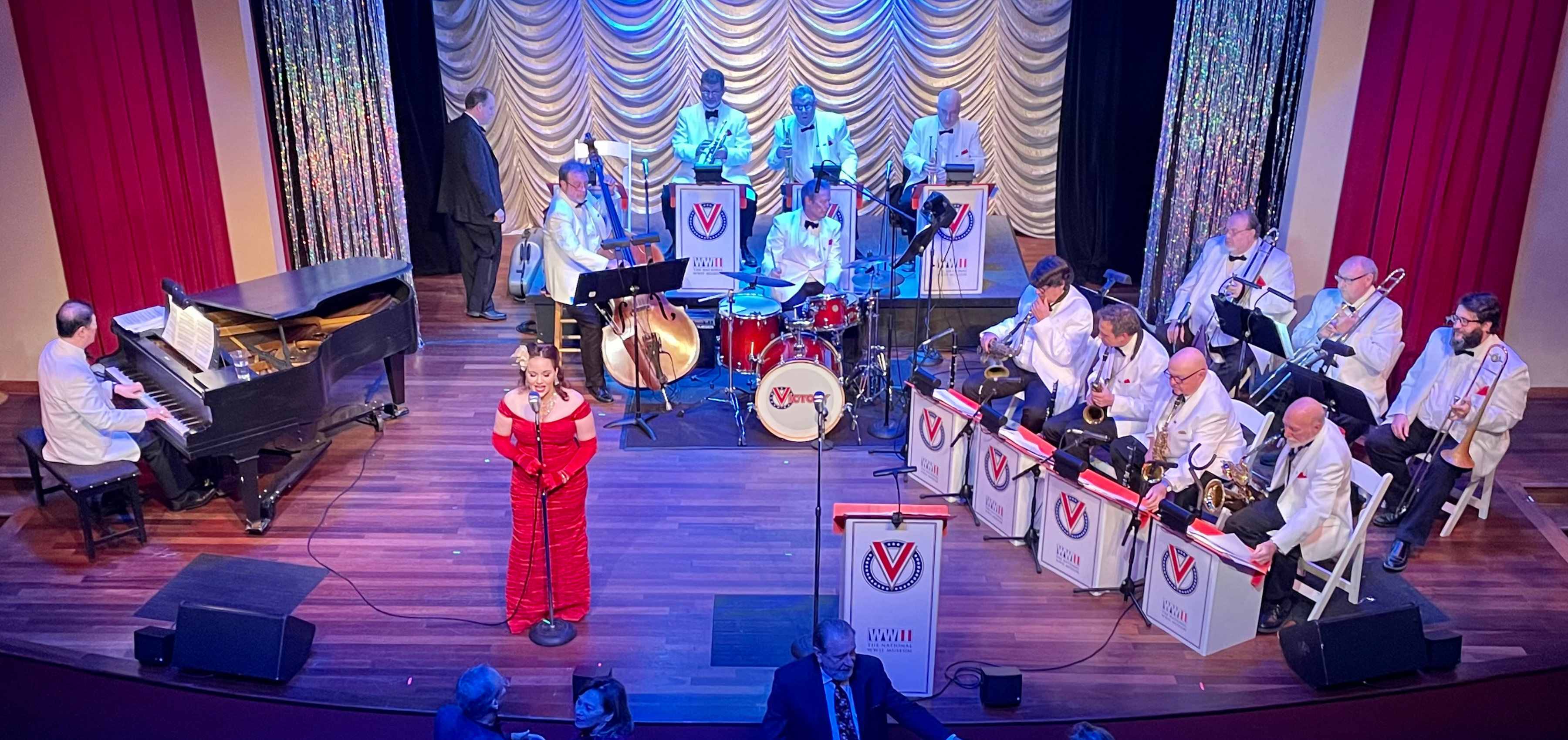 The Victory Swing Orchestra and a Victory Belle vocalist